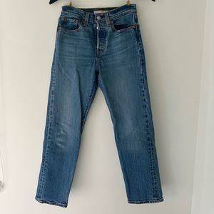 Levi’s wedgey denim